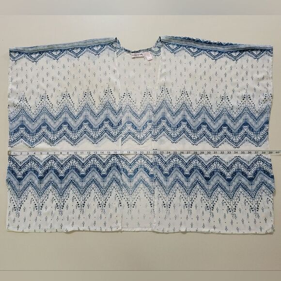Lottie & Holly by Band of Gypsies Chevron Batnik Kimono - Picture 5 of 15